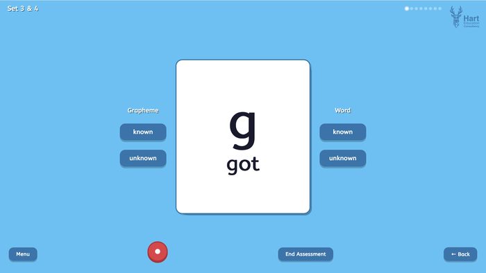 PHAT assessment screen